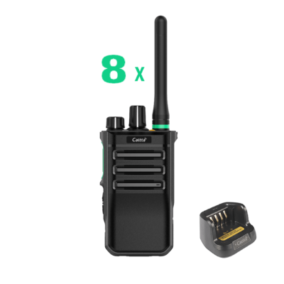 Set van 8 Caltta PH600 UHF DMR met enkelvoudige lader
