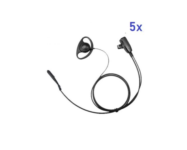 Incotech 5-pack beveiligings oortje D-vorm M5 | DCH1040-M5