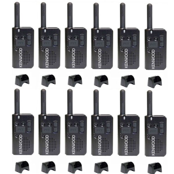 Set van 12 Kenwood PKT-23E vergunningsvrij met laders | PKT-23