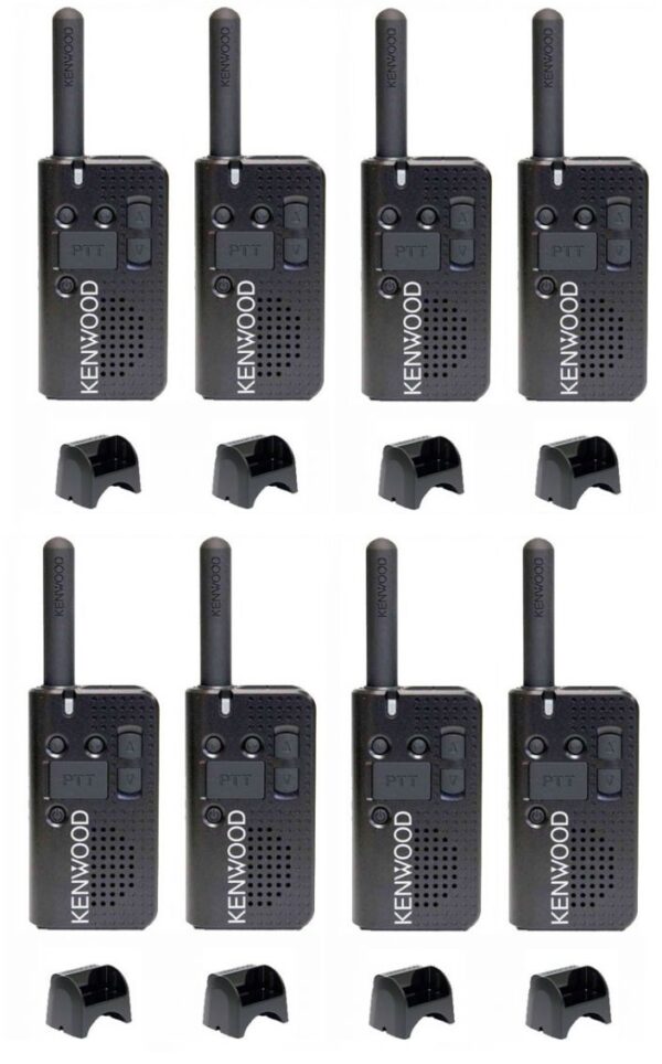 Set van 8 Kenwood PKT-23E vergunningsvrij met laders | PKT-23