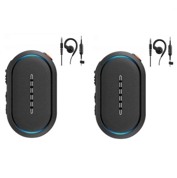 Set van 2 Motorola TLK25 WIFI WAVE PTX mini portofoon inclusief G-shape oortje | TLK25