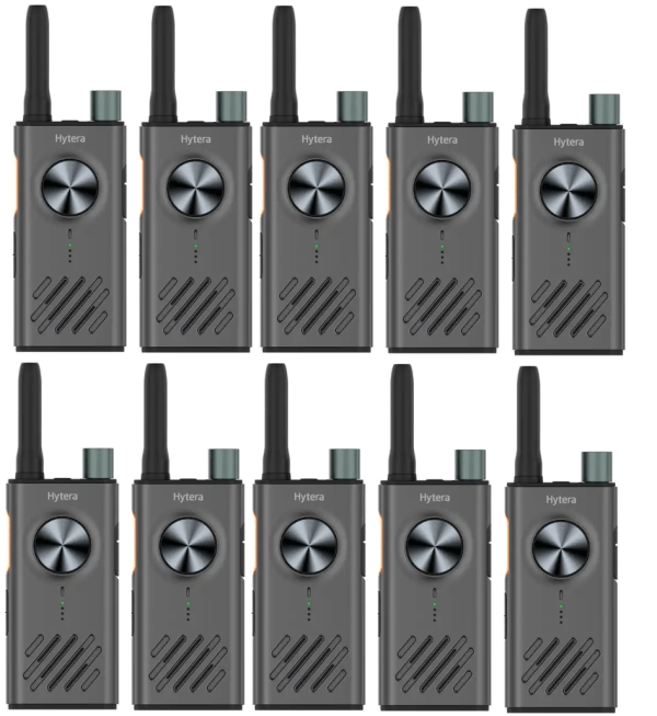 Set van 10 Hytera S1 licentievrije 446-portofoons | S1 grijs