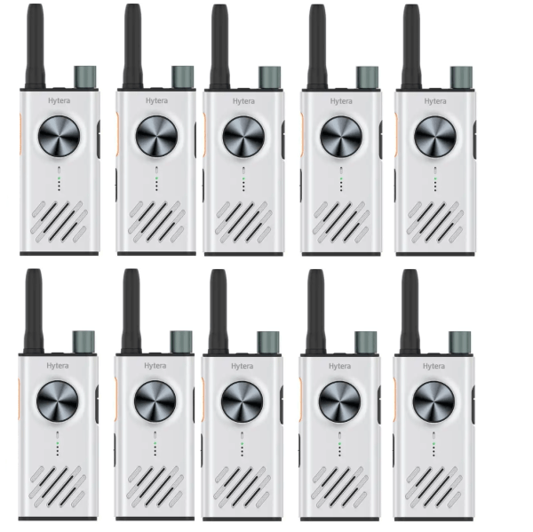Set van 10 Hytera S1 licentievrije 446-portofoons | S1 wit