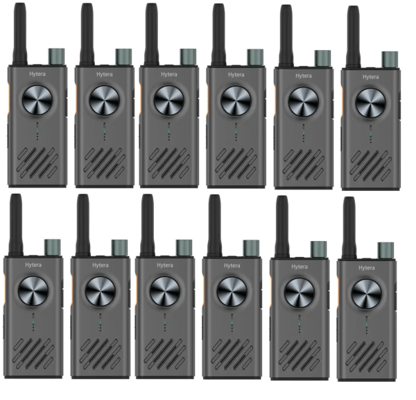 Set van 12 Hytera S1 licentievrije 446-portofoons | S1 grijs