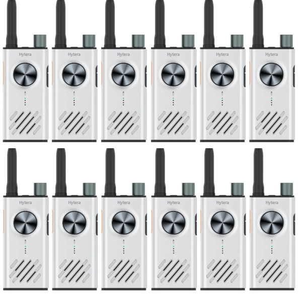 Set van 12 Hytera S1 licentievrije 446-portofoons | S1 wit