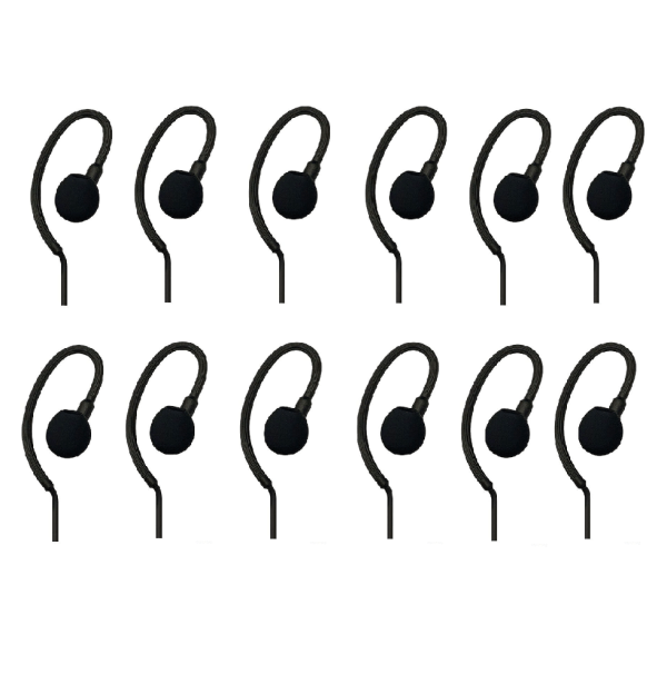Set van 12 Hytera C-ring oortjes voor de Hytera S1 en S1 PRO | EM31