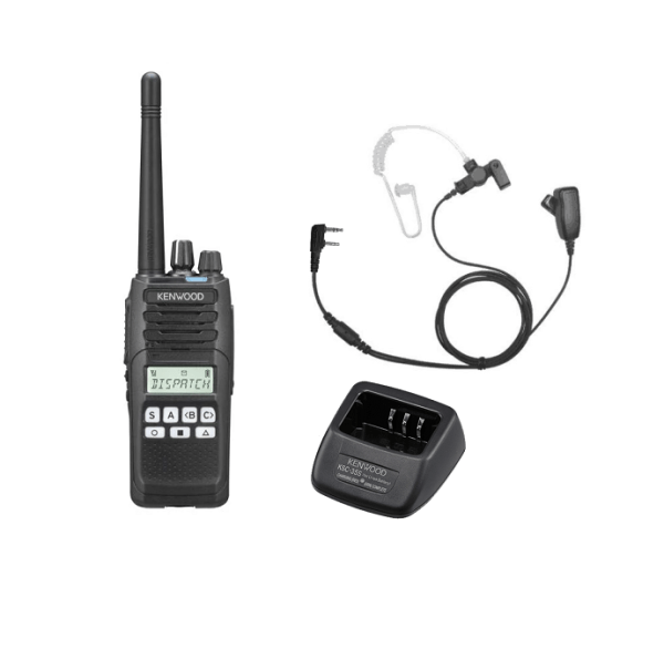 Kenwood NX1300DE2 DMR UHF 403-470 MHz inclusief lader en beveiligingsoortje | NX1300DE2