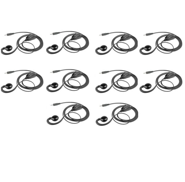 Set van 10 security oortjes C-ring voor Hytera S1 en Hytera S1 PRO portofoons | SV-3327-H1-1W