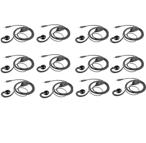 Set van 12 security oortjes C-ring voor Hytera S1 en Hytera S1 PRO portofoons | SV-3327-H1-1W