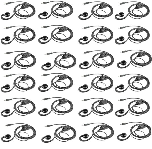 Set van 24 security oortjes C-ring voor Hytera S1 en Hytera S1 PRO portofoons | SV-3327-H1-1W