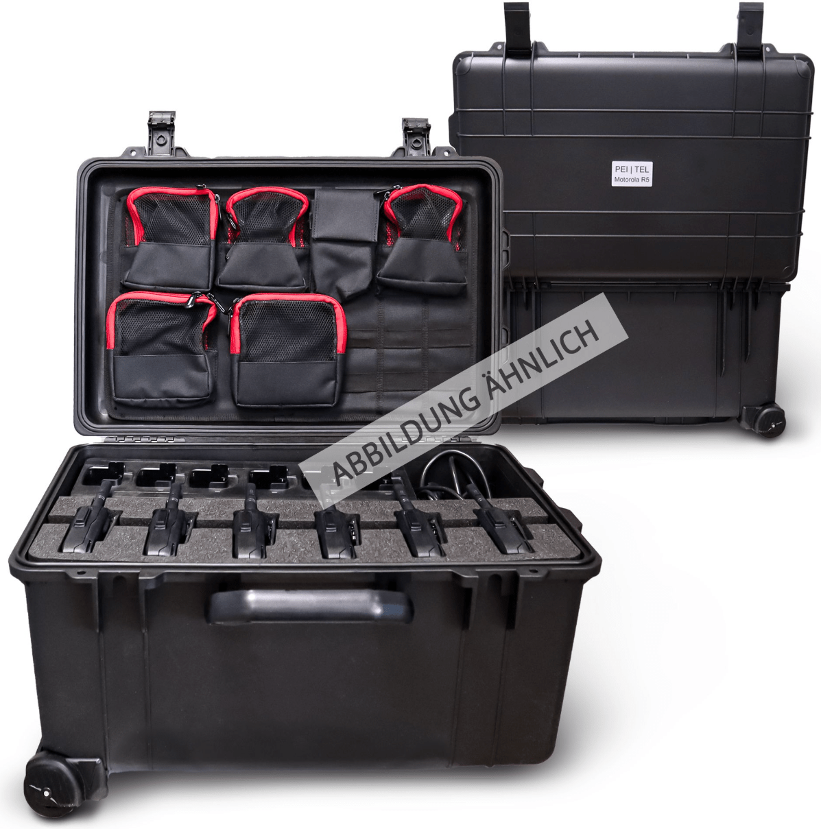 Transportcase voor 6x Motorola R5 portofoon en multilader | PTCase-R5