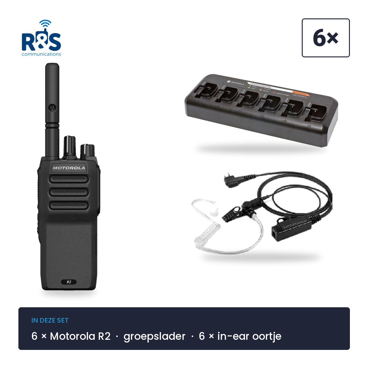 Motorola R2 portofoon – los of als set - Afbeelding 3